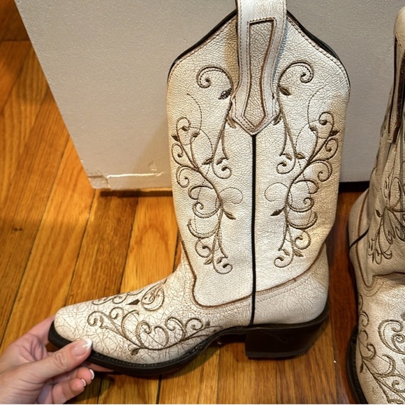 J.B. Dillon Stoney Clover Lane Authentictic Cowboy Boots Made in Mexico - Picture 4 of 6